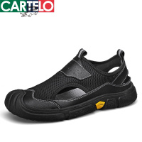 [线下专柜同款] 卡帝乐鳄鱼(CARTELO)新款夏季透气户外男士休闲鞋凉鞋男休闲运动鞋