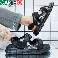 [线下专柜同款]卡帝乐鳄鱼(CARTELO)新款夏季男士沙滩鞋凉鞋男休闲运动凉拖鞋外穿