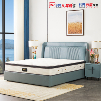 [5星店]芝华仕:西蒙薄款皮质电动床架(2色可选)