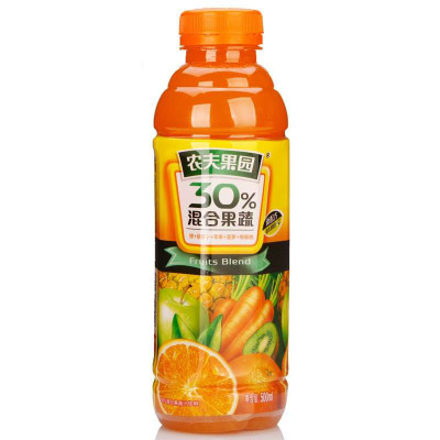 农夫果园30%混合果汁 橙汁胡萝卜苹果味 500mL