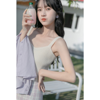 CACHE实价纯色内搭背心吊带女2022年春甜美时尚简约修身显瘦打底