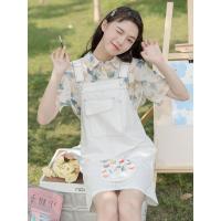 CACHE白色背带裙女春天2022年新款韩版宽松小个子洋气减龄可盐可甜