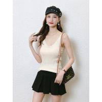 CACHE CACHE夏季新款韩版基础款打底背心工装打底衫显瘦上衣女