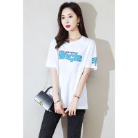 CACHE CACHE夏季新款字母印花小熊减龄时尚T恤上衣女百搭休闲短袖