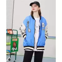 CACHE CACHE春夏新款棒球服字母防晒印花长袖上衣女式外套