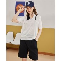 CACHE CACHE设计感针织短袖