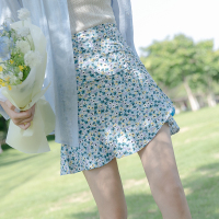 CACHE高品质碎花半身裙女小众夏季掐腰a字裙小个子独特高腰
