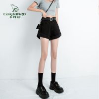 卡丹路高腰牛仔a字超短裤女夏季2022新款夏季薄款宽松显瘦显高ins