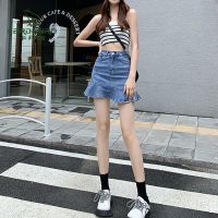 卡丹高腰不规则鱼尾半身短裙女2022年夏季新款百搭显瘦a字包臀裙