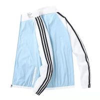 卡丹路夏季防晒衣长袖冰丝透气立领拼接防晒服情侣款男女夏天外套