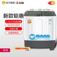 志高(CHIGO) 8.5公斤容量 家用半自动双桶双缸波轮洗衣机 茶色透明 普通款