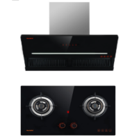 好太太 侧吸机型套餐J8212+2107B1,18立方吸风,5.0火力