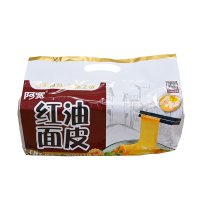 阿宽四川铺盖面红油面皮四连包420g