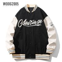 WOOG2005 夹克男宽松休闲外套男潮流时尚刺绣棒球服情侣百搭韩系