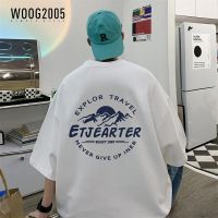 WOOG2005夏季休闲短袖男宽松印花半袖上衣圆领百搭情侣装T恤