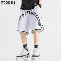 WOOG2005 字母印花短裤男运动夏季时尚百搭五分裤国潮透气裤子男