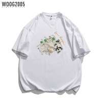 WOOG2005 动漫印花短袖男夏季潮流款t恤宽松百搭大码体恤男款