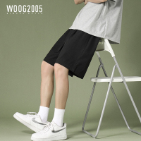 WOOG2005夏季短裤男薄款冰丝休闲中裤运动速干裤子宽松潮流五分裤