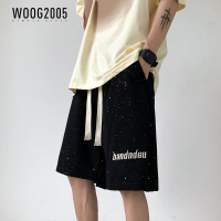 WOOOG2005五分裤男夏季薄款港风短裤宽松休闲运动中裤ins时尚潮流