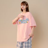 WOOG2005中性港风纯棉夏季休闲宽松新款短袖T恤男学生ins情侣上衣