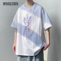 WOOG2005美式vintage短袖t恤2022ins潮流百搭黑色潮牌半袖