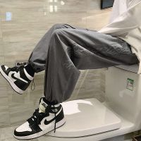 WOOG2005裤子男潮牌流运动裤宽松抽绳束脚裤休闲百搭痞帅高街长裤