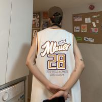 WOOG2005港风潮流ins背心男生宽松oversize外穿篮球运动无袖坎肩