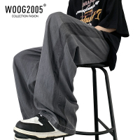 WOOG2005美式oldschool裤子高街ins坠感直筒阔腿裤显瘦男裤工装风