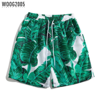 WOOG2005 夏季沙滩裤男薄款透气潮流宽松百搭休闲五分直筒短裤子