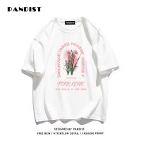 PANDIST夏季新款纯棉短袖男T恤韩版宽松百搭打底衫情侣装上衣服潮