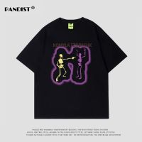 PANDST100%纯棉美式休闲卡通印花短袖t恤男夏季宽松潮百搭ins半袖