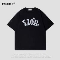 PANDST韩系ins学院风纯棉半截袖上衣女生夏季oversize潮男短袖T恤