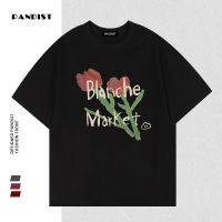 PANDIST夏季新款纯棉短袖男女T恤宽松潮ins韩版半袖大码圆领上衣