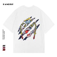 PANDIST夏季新款纯棉潮流短袖男装宽松T恤青少年上衣服学生打底衫