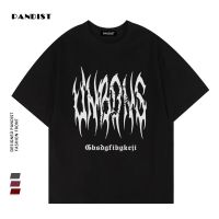 PANDIST夏季新款纯棉韩版印花宽松休闲小众百搭时尚短袖t恤打底衫