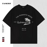 PANDIST夏季新款纯棉小众街头印花短袖T恤男女百搭休闲显瘦ins