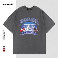 PANDIST夏季新款纯棉短袖男宽松韩版t恤女港风百搭潮ins大码上衣