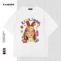 PANDIST夏季新款纯棉短袖t恤男女韩版宽松显瘦潮流圆领字母印花