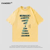 PANDST美式高档复古100%纯棉短袖上衣男2022夏季潮流时尚搭配T恤