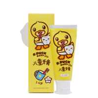 鳄鱼宝宝小黄鸭儿童牙膏5-12岁香橙味50g