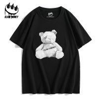 Claw Money短袖t恤男士夏季ins潮流纯棉100宽松衣服情侣打底衫女
