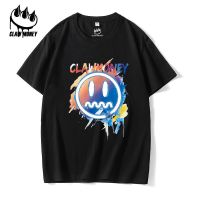 Claw Money短袖t恤男青年大码宽松T恤纯棉印花潮流情侣装上衣男装