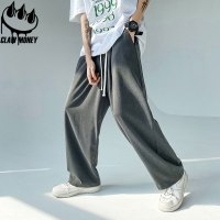 Claw money春夏季垂坠感直筒宽松百搭西装裤阔腿休闲长裤子男潮牌