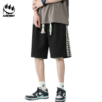 CLAW MONEY 短裤男宽松阔腿潮牌裤子夏季百搭休闲直筒五分运动裤