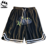 CLAW MONEY 短裤男青年潮牌港风ins休闲运动裤子夏季宽松百搭卫裤