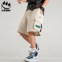 Claw money夏季短裤男士港风潮流韩版五分裤外穿潮牌直筒宽松工装
