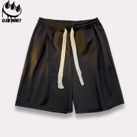 CLAW MONEY 运动短裤男夏宽松休闲百搭直筒裤潮流编织抽绳五分裤