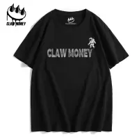 Claw Money短袖t恤男ins潮牌半袖印花半袖夏季潮流宽松百搭上衣服