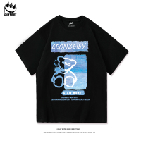 CLAW MONEY 短袖T恤男夏季潮牌宽松半袖上衣纯棉印花情侣装体恤衫