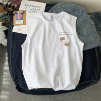 Claw money夏季休闲运动背心男潮流潮牌宽松健身坎肩百搭无袖T恤